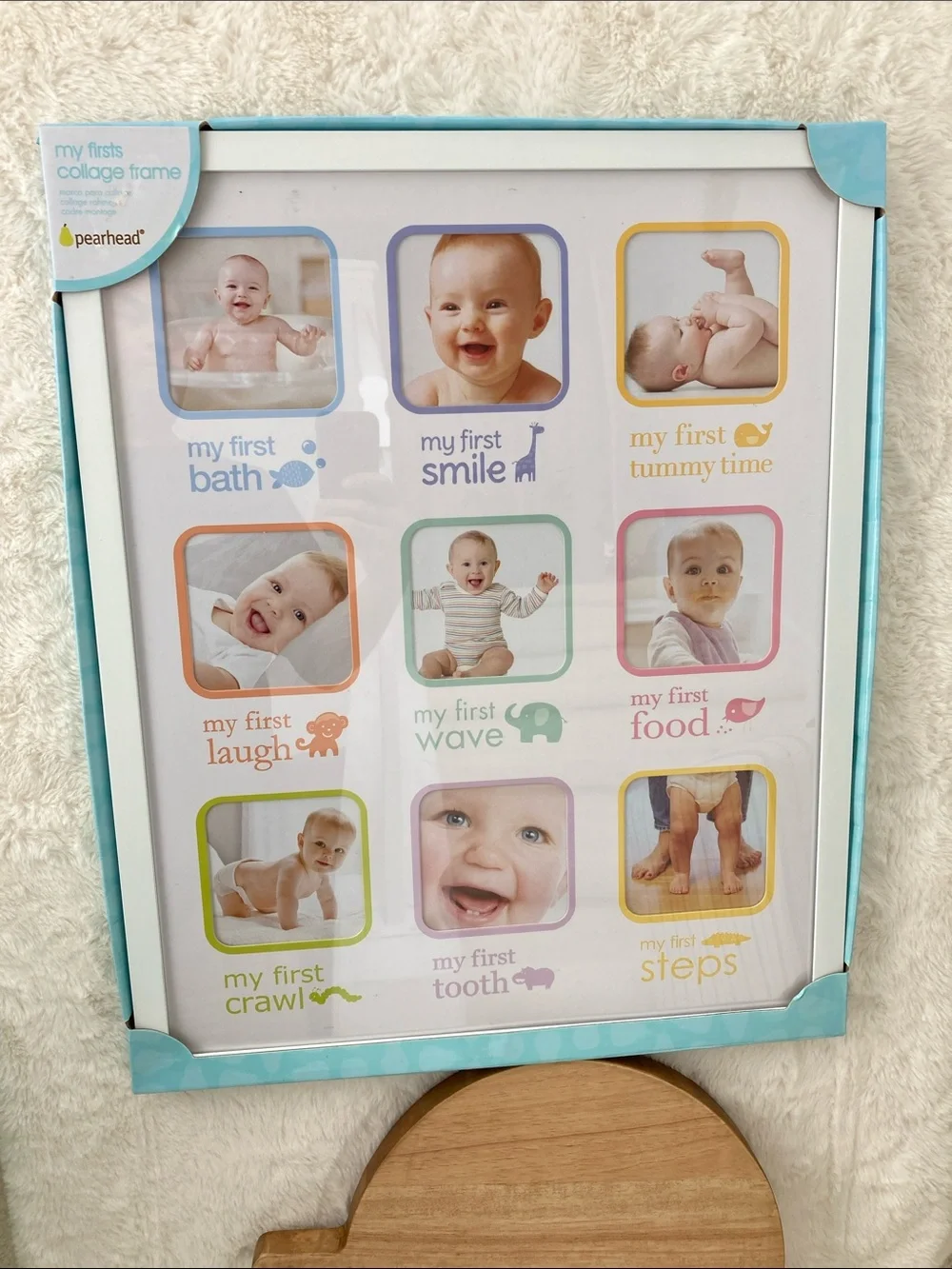 SALE! 50% NWT Pearhead My First Moments Baby Collage White Frame 21” x 17”